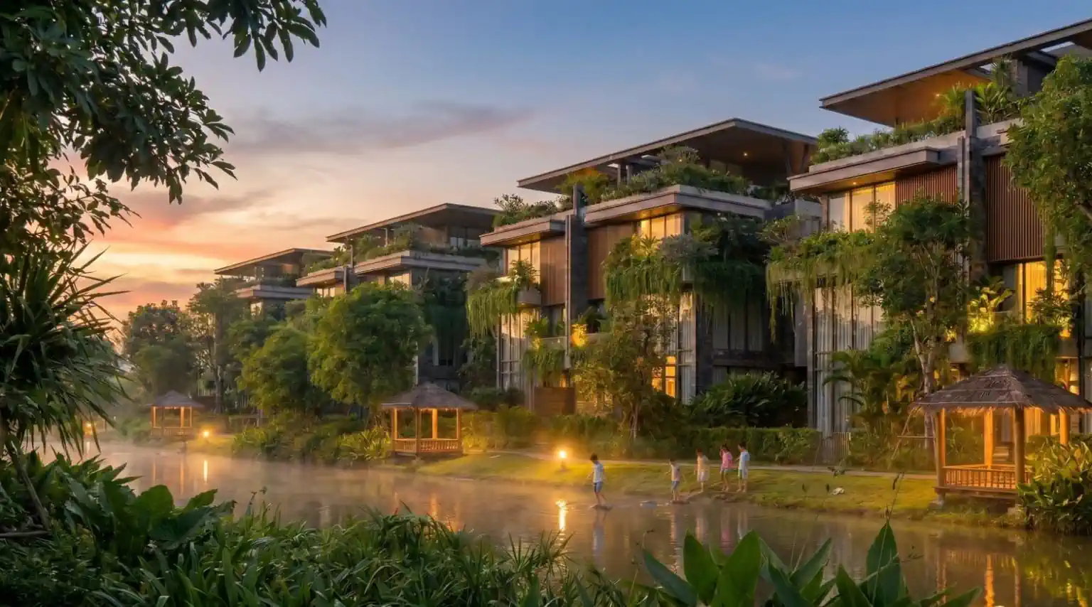 Biệt thự Riverside Villa Flamingo Forest City Đông Anh